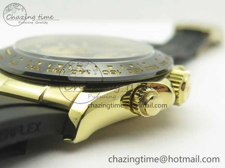 SunProtective Daytona 116518 LN Paul Newman ARF 1:1 Best Edition Black Dial on Oysterflex Strap A4130 Super Clone 3356