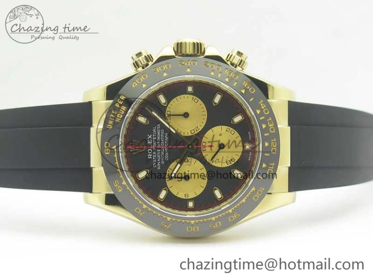 SunProtective Daytona 116518 LN Paul Newman ARF 1:1 Best Edition Black Dial on Oysterflex Strap A4130 Super Clone 3356