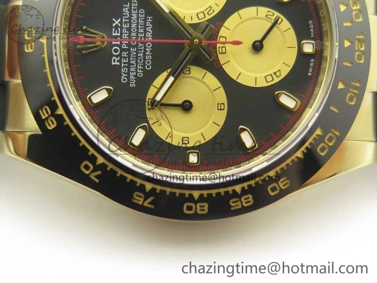 SunProtective Daytona 116518 LN Paul Newman ARF 1:1 Best Edition Black Dial on Oysterflex Strap A4130 Super Clone 3356