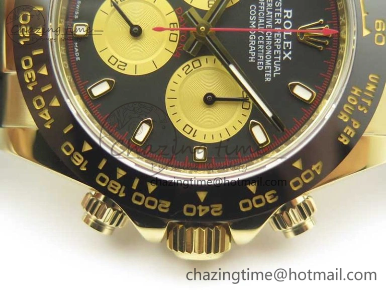 SunProtective Daytona 116518 LN Paul Newman ARF 1:1 Best Edition Black Dial on Oysterflex Strap A4130 Super Clone 3356