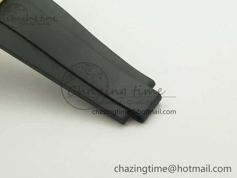 Durable Daytona 116518 LN YG ARF 1:1 Best Edition Black Dial On Rubber Strap A4130 Super Clone 3479