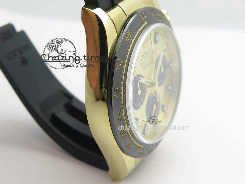 Daytona 116518 LN YG ARF 1:1 Best Edition YG Dial On Rubber Strap A4130 Super Clone SoftTouch 3599