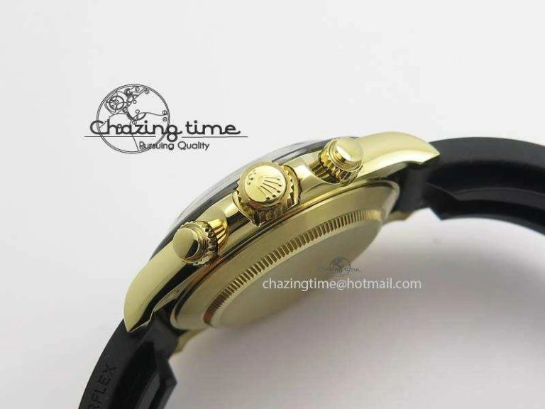 Daytona 116518 LN YG ARF 1:1 Best Edition YG Dial On Rubber Strap A4130 Super Clone SoftTouch 3599