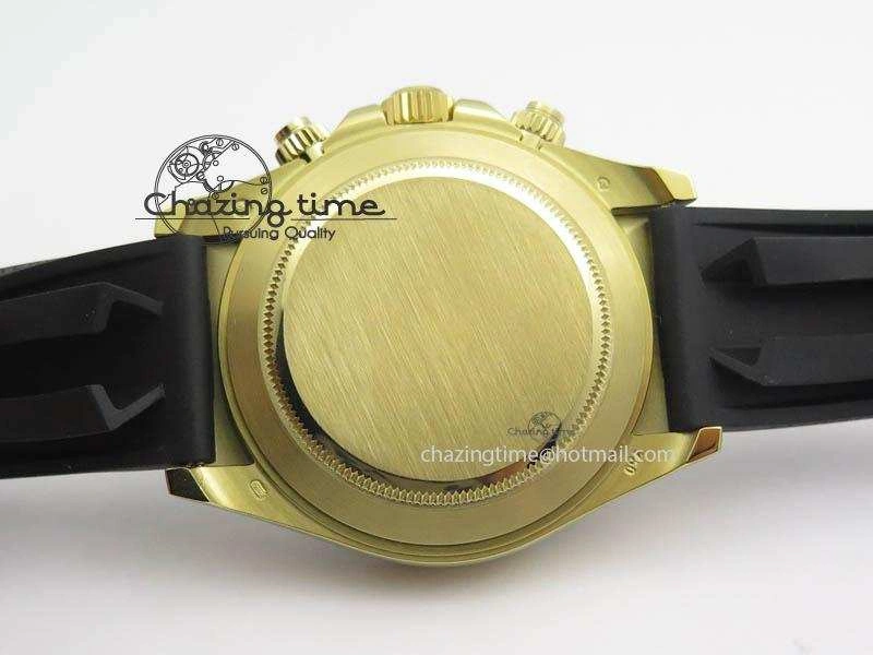 Daytona 116518 LN YG ARF 1:1 Best Edition YG Dial On Rubber Strap A4130 Super Clone SoftTouch 3599