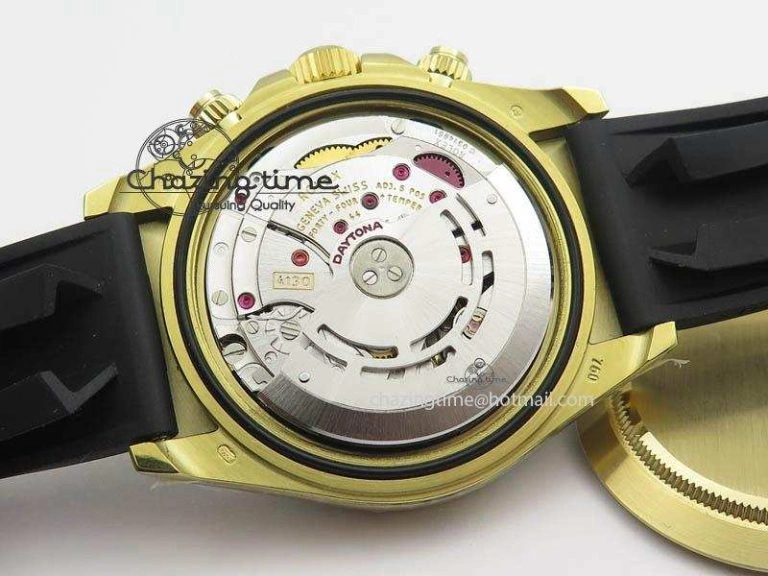 Daytona 116518 LN YG ARF 1:1 Best Edition YG Dial On Rubber Strap A4130 Super Clone SoftTouch 3599