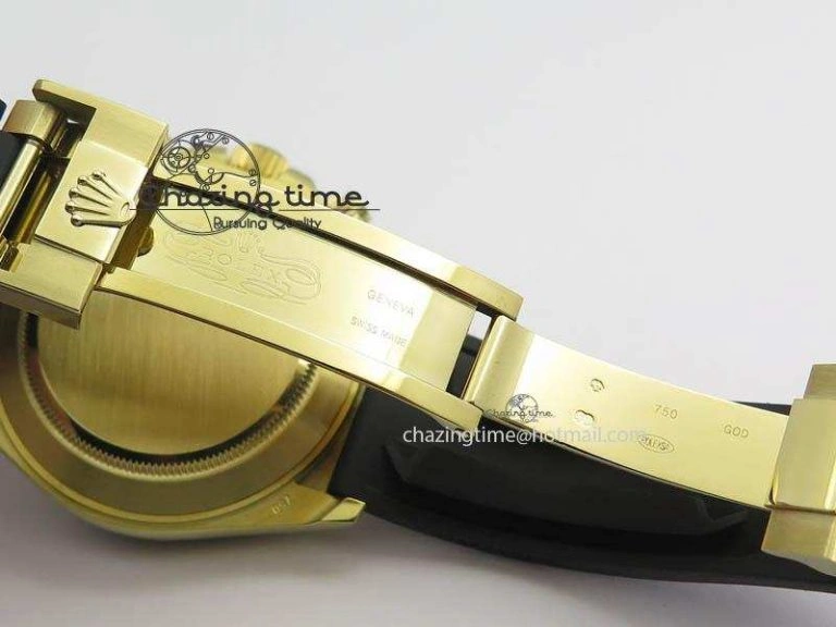 Daytona 116518 LN YG ARF 1:1 Best Edition YG Dial On Rubber Strap A4130 Super Clone SoftTouch 3599