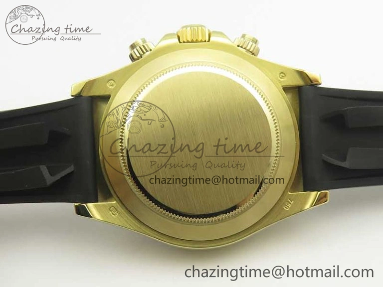 HighPerformance Daytona 116518 LN YG ARF 1:1 Best Edition YG Dial on Rubber Strap A4130 Super Clone V 3360