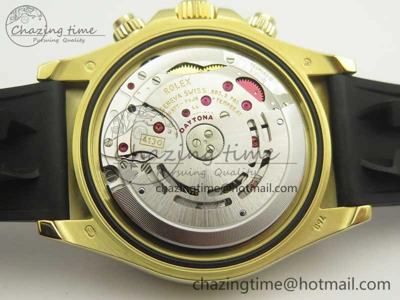 HighPerformance Daytona 116518 LN YG ARF 1:1 Best Edition YG Dial on Rubber Strap A4130 Super Clone V 3360