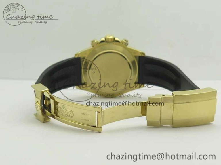 HighPerformance Daytona 116518 LN YG ARF 1:1 Best Edition YG Dial on Rubber Strap A4130 Super Clone V 3360