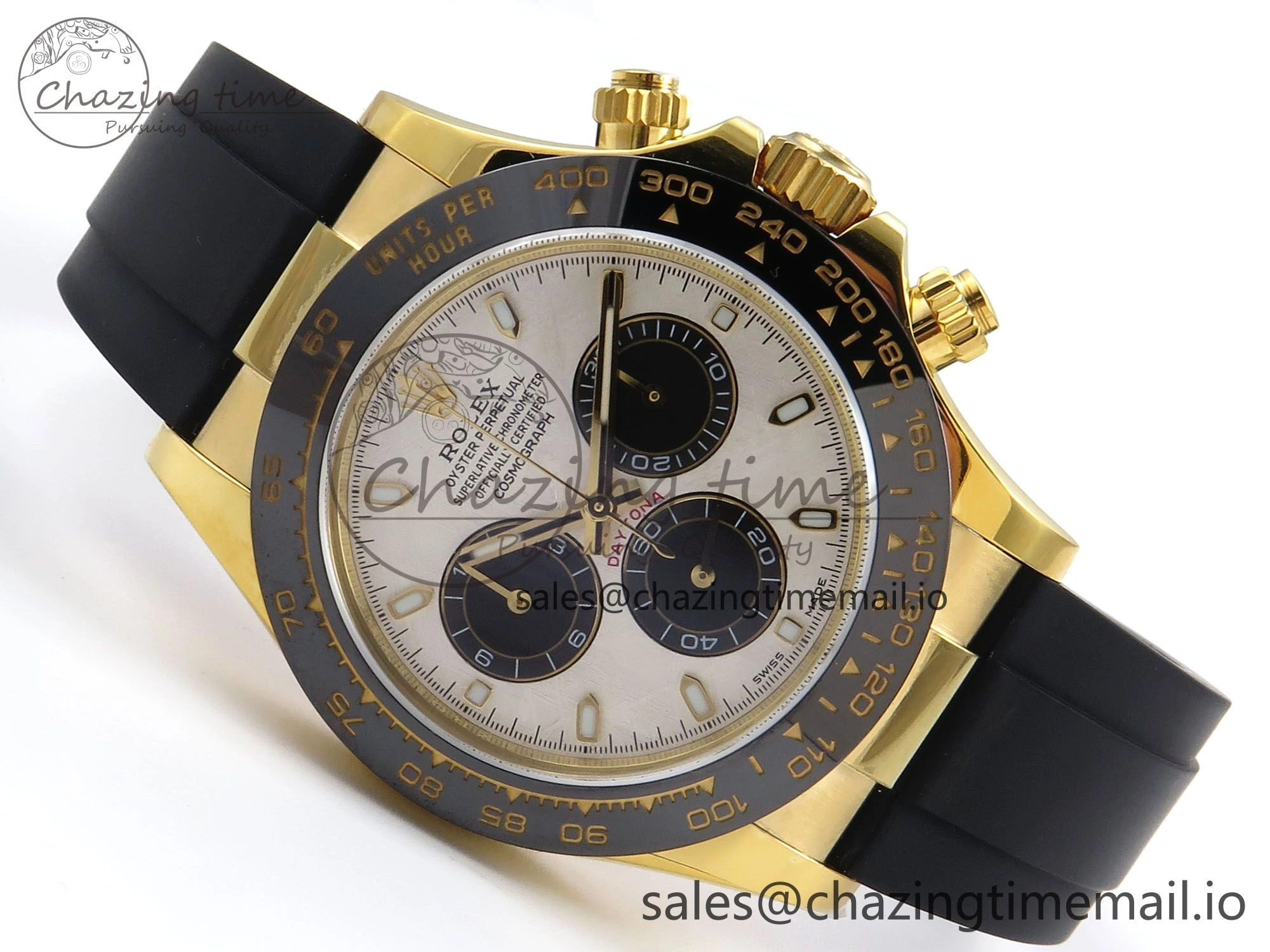 Daytona 116518 N6F 1:1 Best Edition Meteorite Dial on Oysterflex Strap SA SmoothTexture 886
