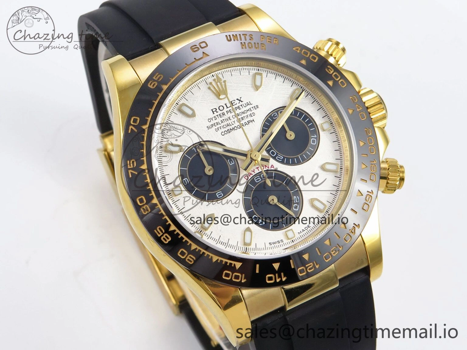 Daytona 116518 N6F 1:1 Best Edition Meteorite Dial on Oysterflex Strap SA SmoothTexture 886