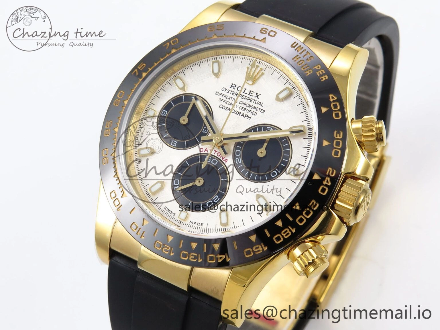 Daytona 116518 N6F 1:1 Best Edition Meteorite Dial on Oysterflex Strap SA SmoothTexture 886