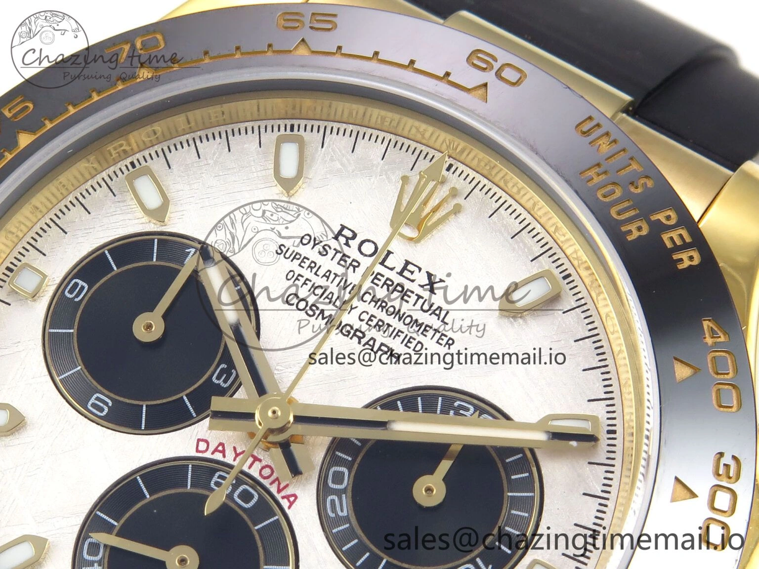 Daytona 116518 N6F 1:1 Best Edition Meteorite Dial on Oysterflex Strap SA SmoothTexture 886