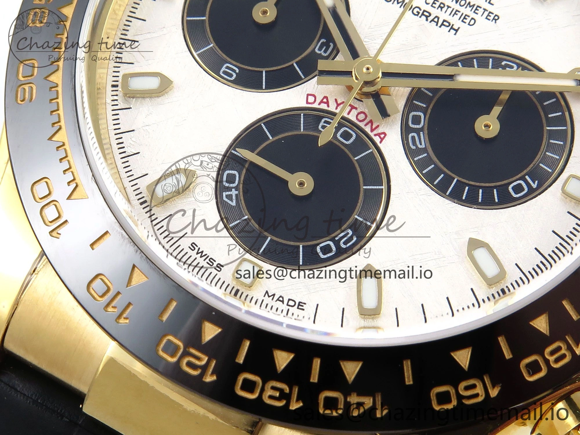 Daytona 116518 N6F 1:1 Best Edition Meteorite Dial on Oysterflex Strap SA SmoothTexture 886