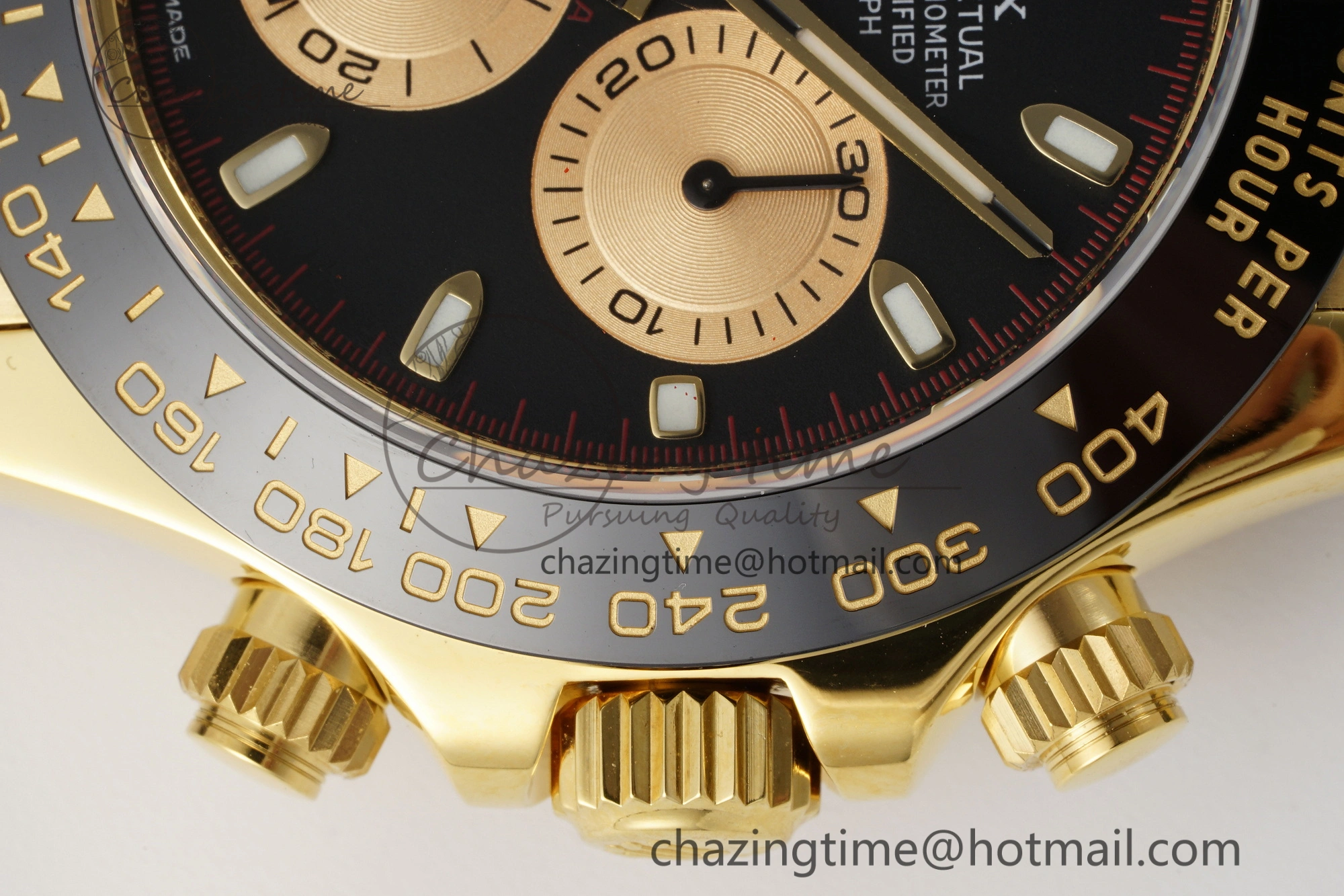 Daytona 116518 Noob 1:1 Best Edition Black YG Dial on Oysterflex Strap SA Elegant 2013