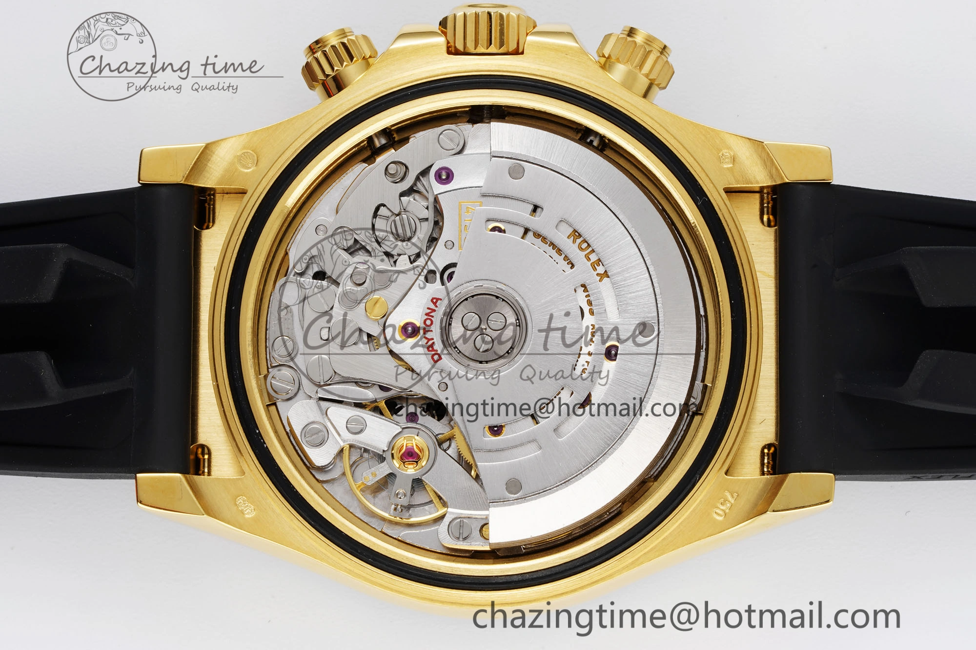 Daytona 116518 Noob 1:1 Best Edition Black YG Dial on Oysterflex Strap SA Elegant 2013