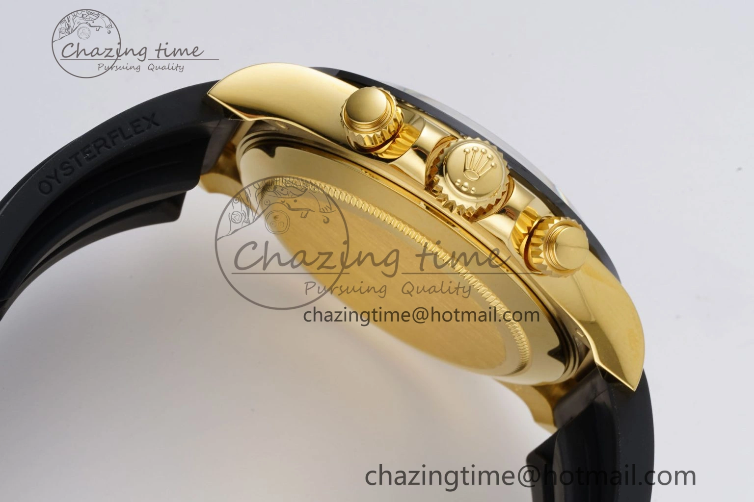 Daytona 116518 Noob 1:1 Best Edition Black YG Dial on Oysterflex Strap SA Elegant 2013
