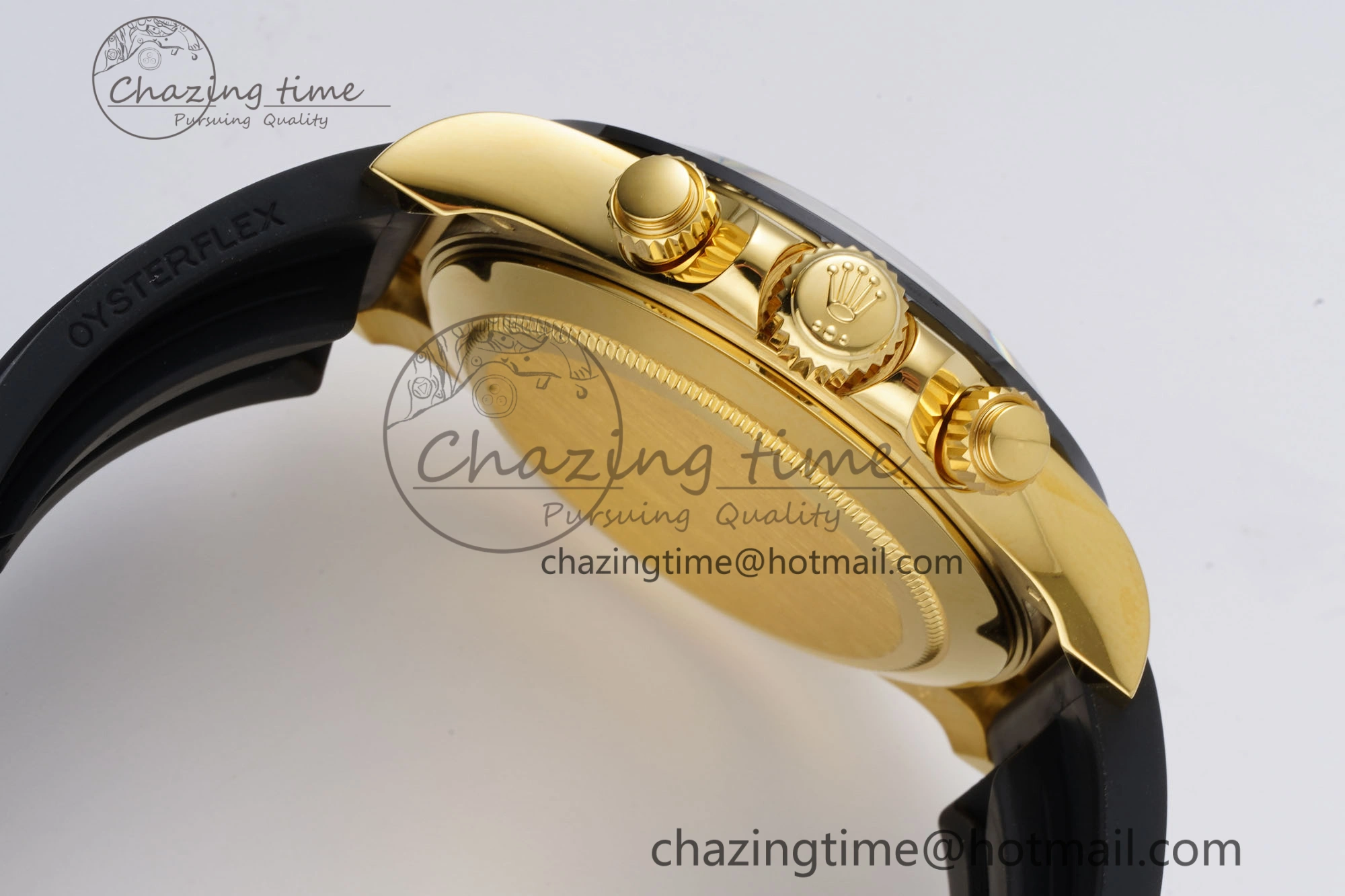 Daytona 116518 Noob 1:1 Best Edition Black YG Dial on Oysterflex Strap SA Elegant 2013