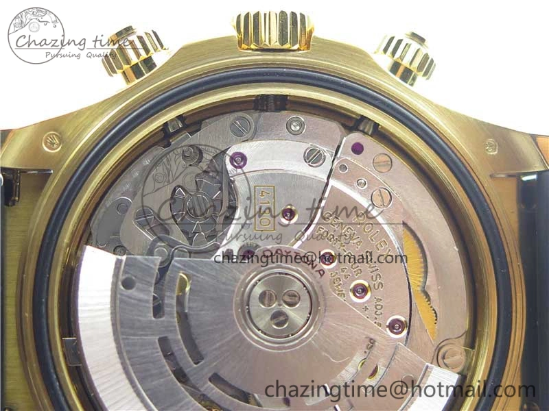 Daytona 116518 Paul Newman Noob 1:1 Best Edition YG Plated 904L SS Case Black Gold Dial on Black Rubber Strap SA4130 V3 (Free Extra Strap) Lightweight 3114