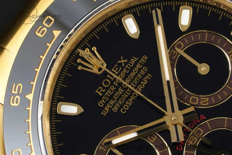 Daytona 116518 QF 1:1 Best Edition Black Dial on Oysterflex Rubber Strap SA Attractive 2265