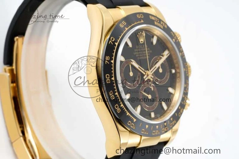 Daytona 116518 QF 1:1 Best Edition Black Dial on Oysterflex Rubber Strap SA Attractive 2265