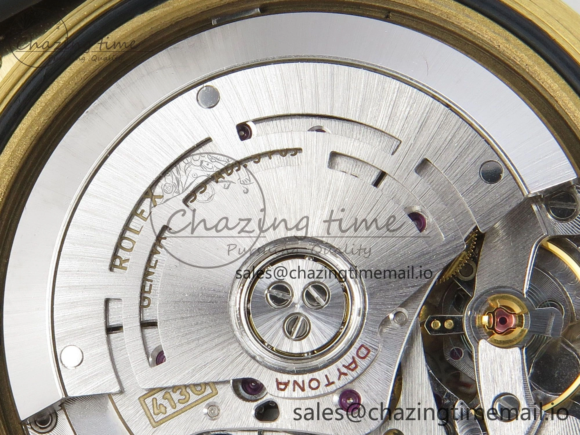 Compact Daytona 116518 QF 1:1 Best Edition Black YG Dial on Oysterflex Strap SH4130 V11（Gain Weight） 171