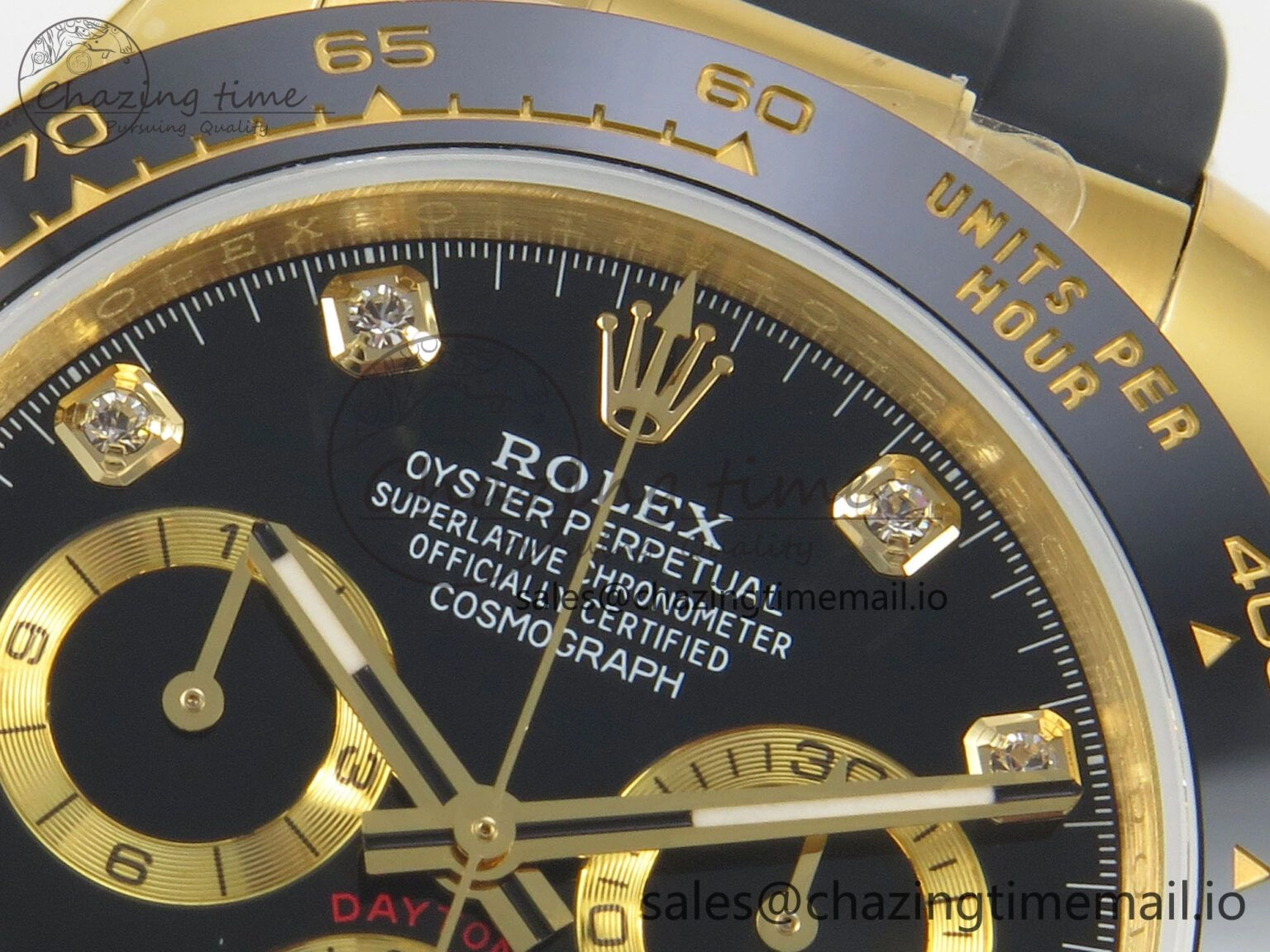 Compact Daytona 116518 QF 1:1 Best Edition Black YG Dial on Oysterflex Strap SH4130 V11（Gain Weight） 171