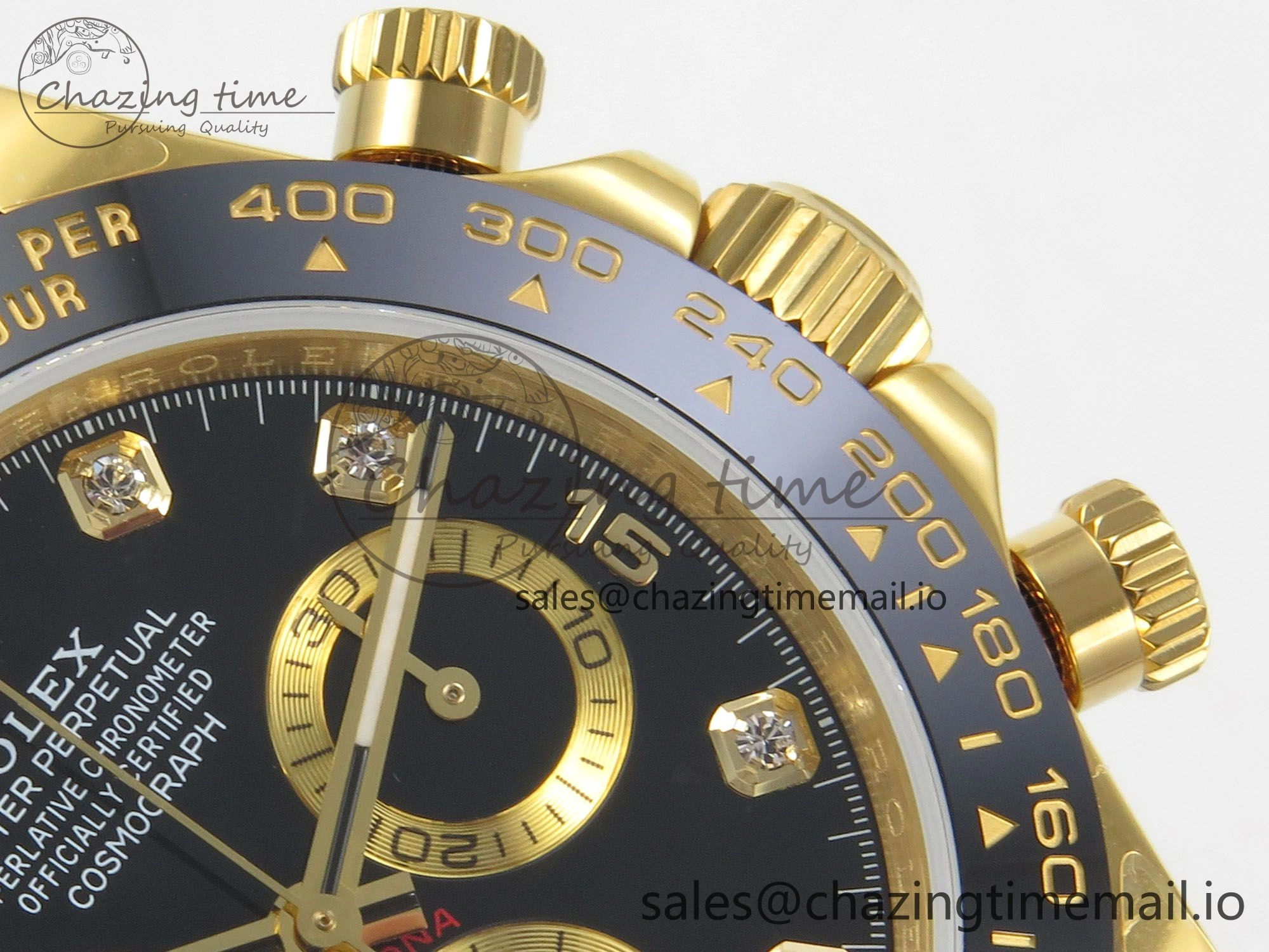 Compact Daytona 116518 QF 1:1 Best Edition Black YG Dial on Oysterflex Strap SH4130 V11（Gain Weight） 171