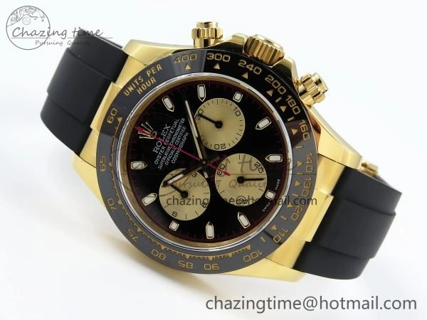 Daytona 116518 QF 1:1 Best Edition Black YG Dial on Oysterflex Strap SH4130 V3 (Gain Weight) SportInspired 1685