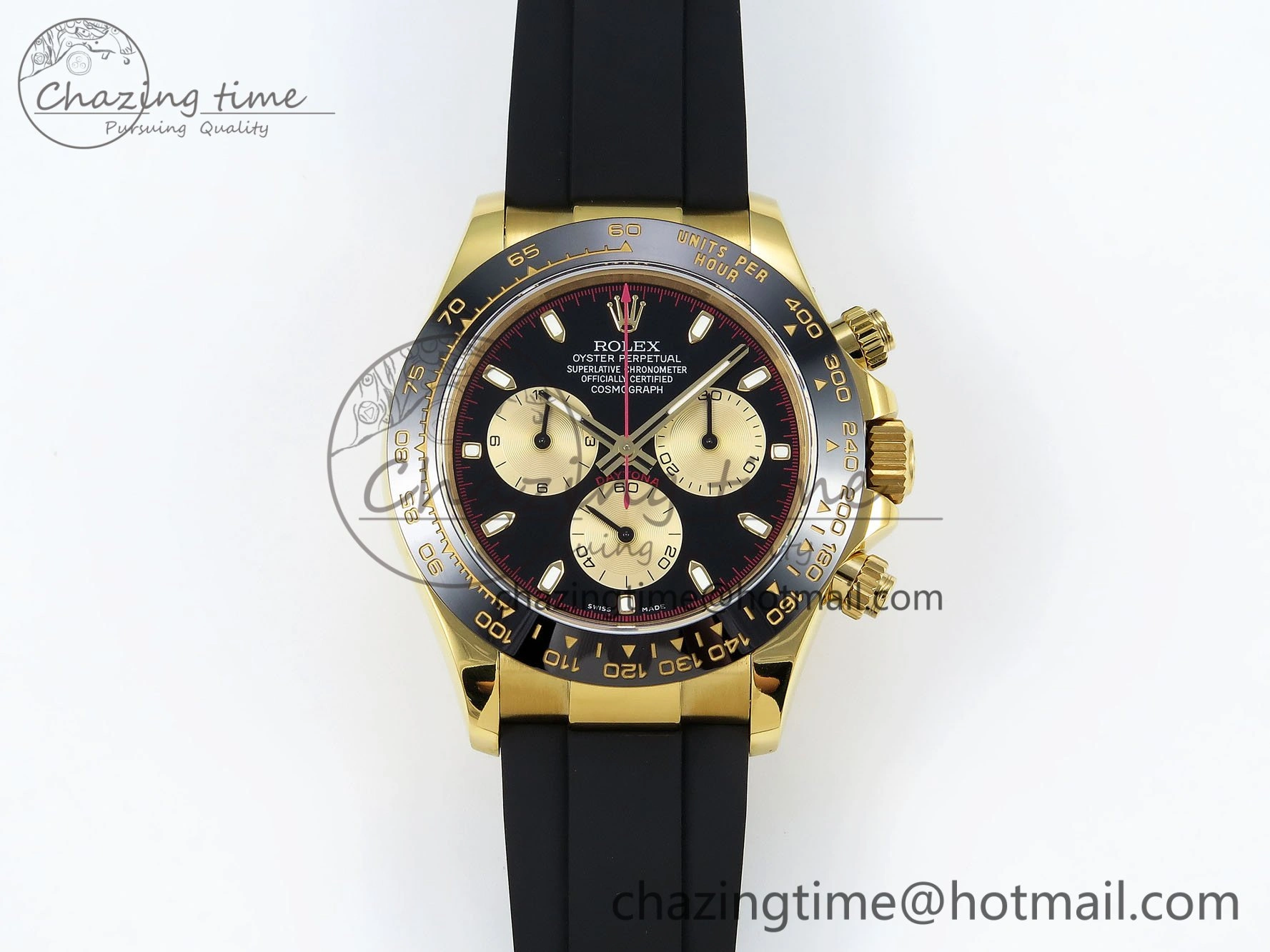 Daytona 116518 QF 1:1 Best Edition Black YG Dial on Oysterflex Strap SH4130 V3 (Gain Weight) SportInspired 1685