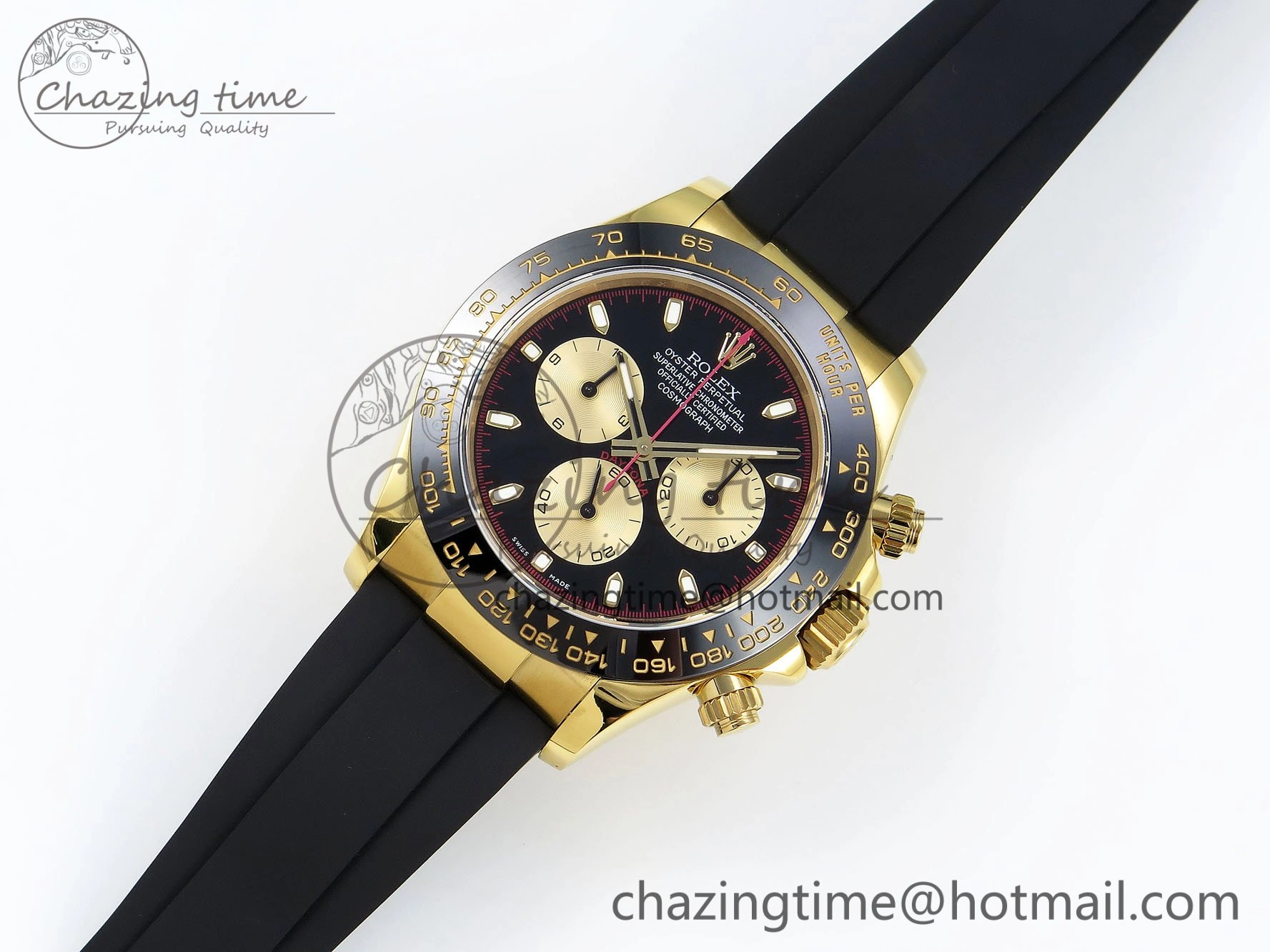 Daytona 116518 QF 1:1 Best Edition Black YG Dial on Oysterflex Strap SH4130 V3 (Gain Weight) SportInspired 1685