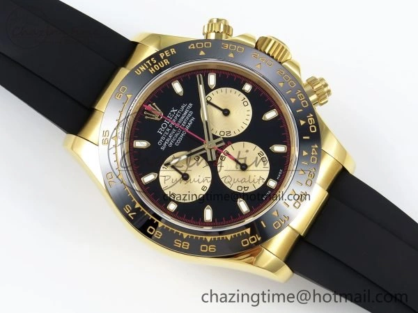 Daytona 116518 QF 1:1 Best Edition Black YG Dial on Oysterflex Strap SH4130 V3 (Gain Weight) SportInspired 1685