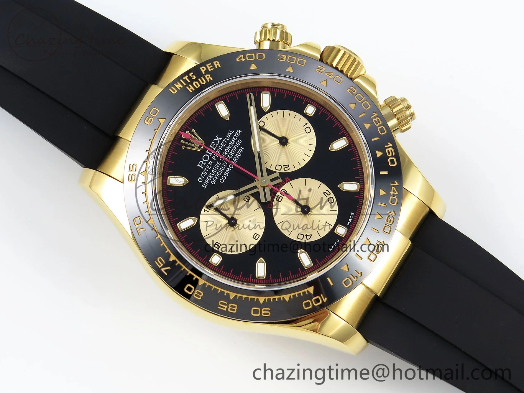 Daytona 116518 QF 1:1 Best Edition Black YG Dial on Oysterflex Strap SH4130 V3 (Gain Weight) SportInspired 1685