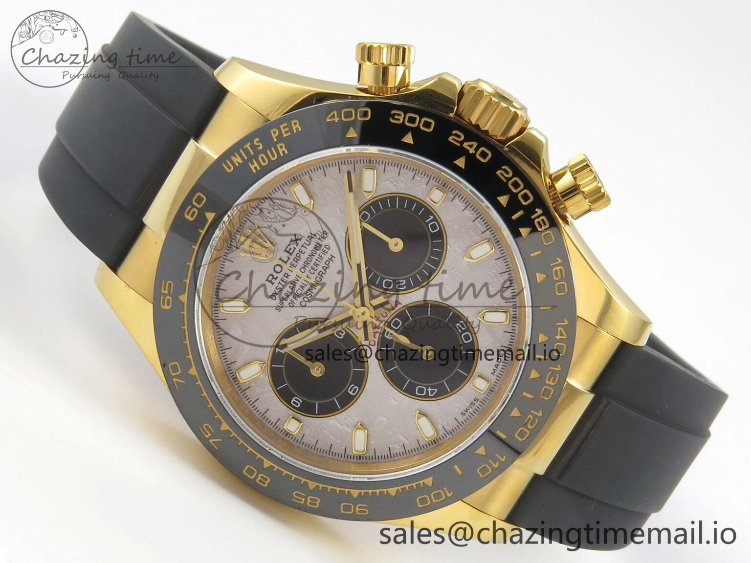 Classic Daytona 116518 QF 1:1 Best Edition Meteorite Dial on Oysterflex Strap SH4130 V11（Gain Weight） 166