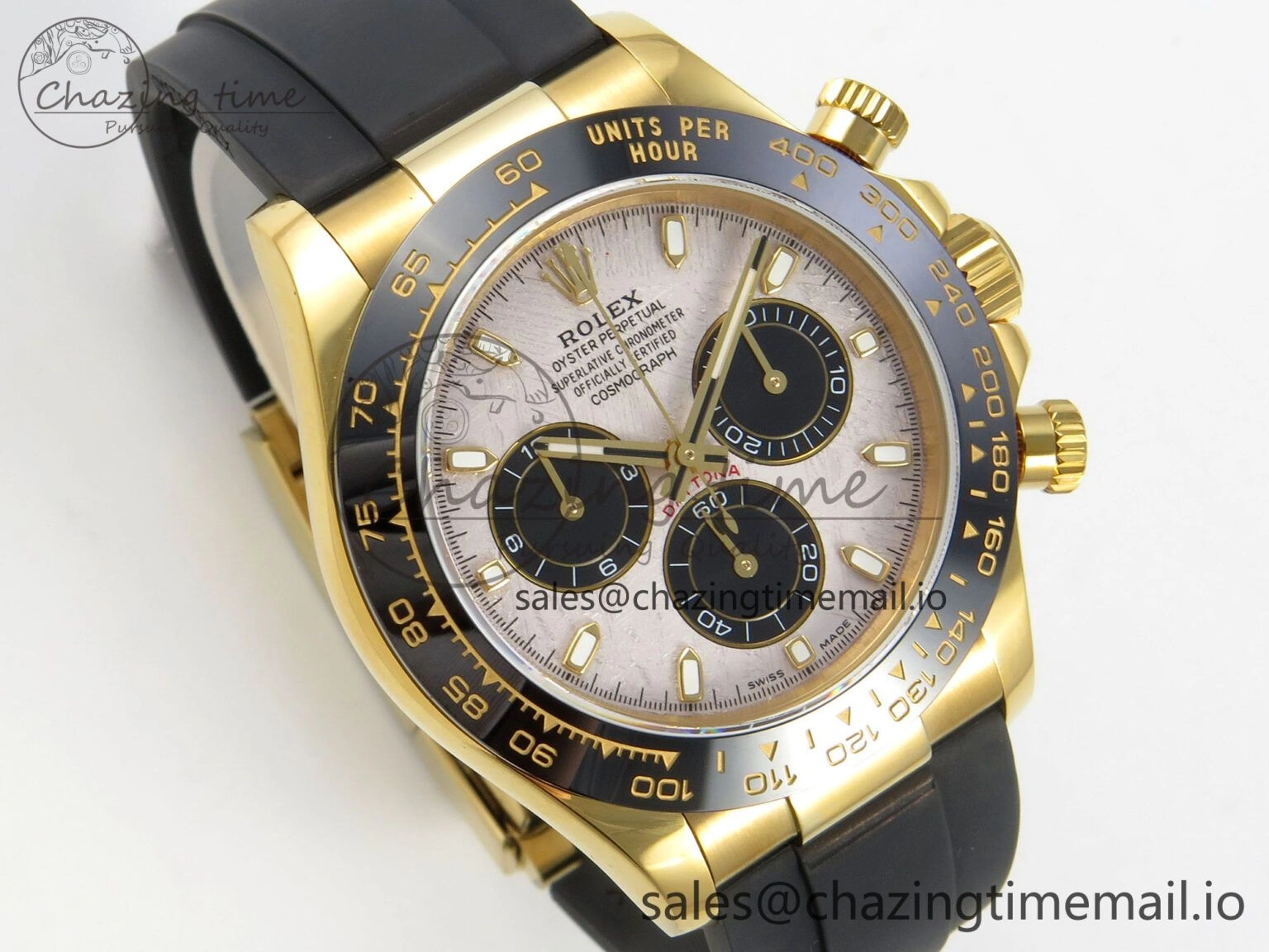 Classic Daytona 116518 QF 1:1 Best Edition Meteorite Dial on Oysterflex Strap SH4130 V11（Gain Weight） 166