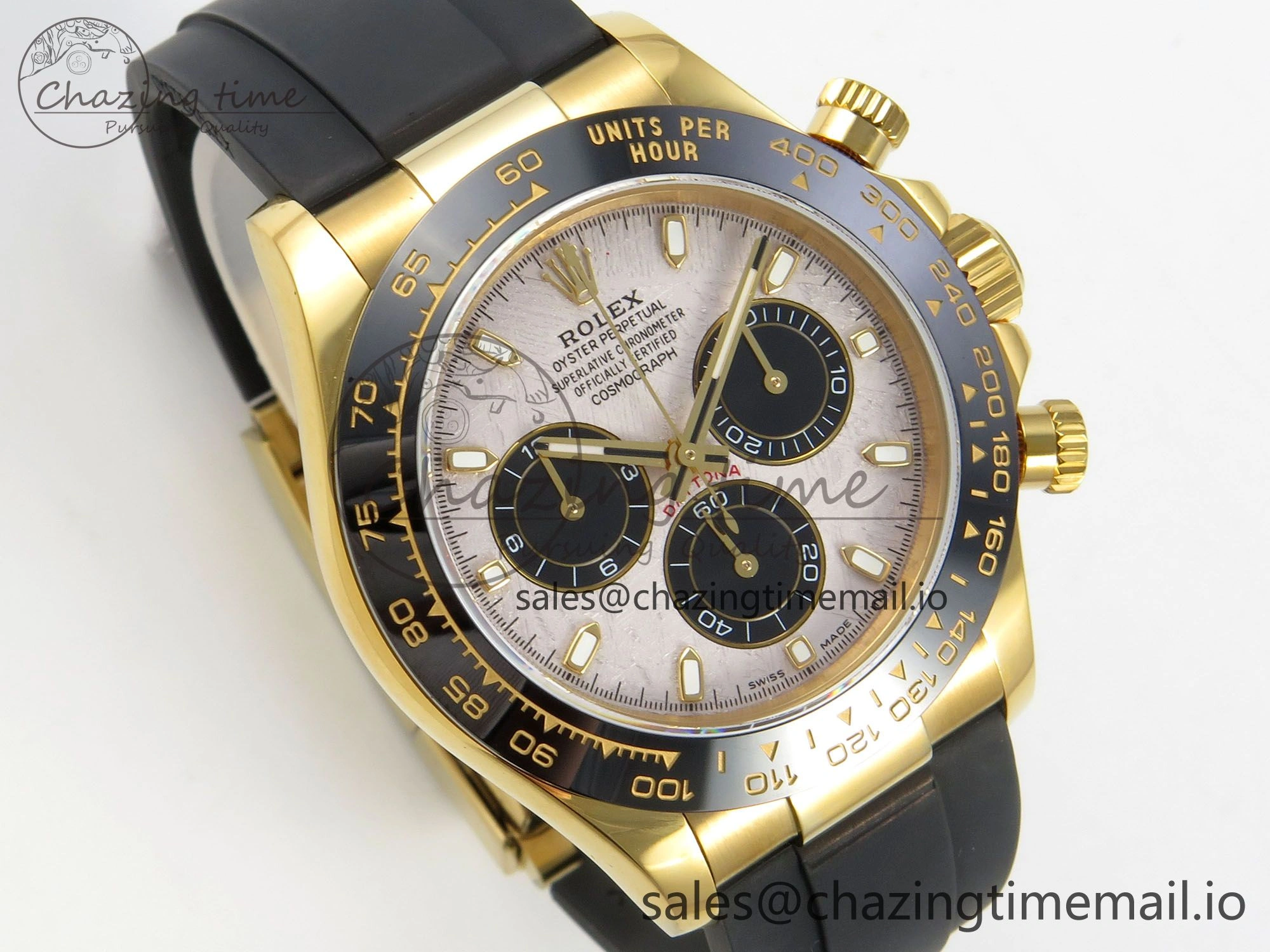Classic Daytona 116518 QF 1:1 Best Edition Meteorite Dial on Oysterflex Strap SH4130 V11（Gain Weight） 166
