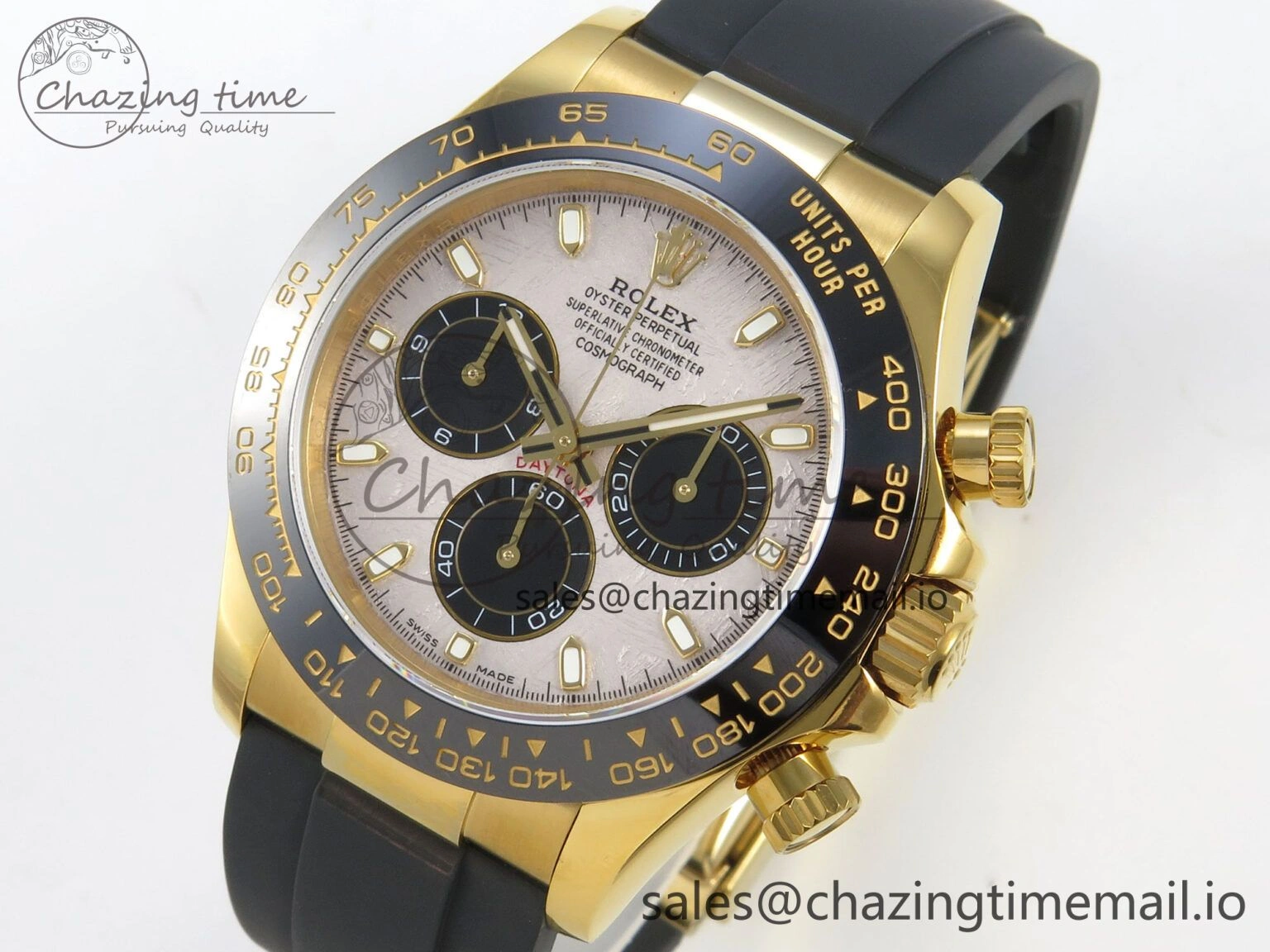 Classic Daytona 116518 QF 1:1 Best Edition Meteorite Dial on Oysterflex Strap SH4130 V11（Gain Weight） 166