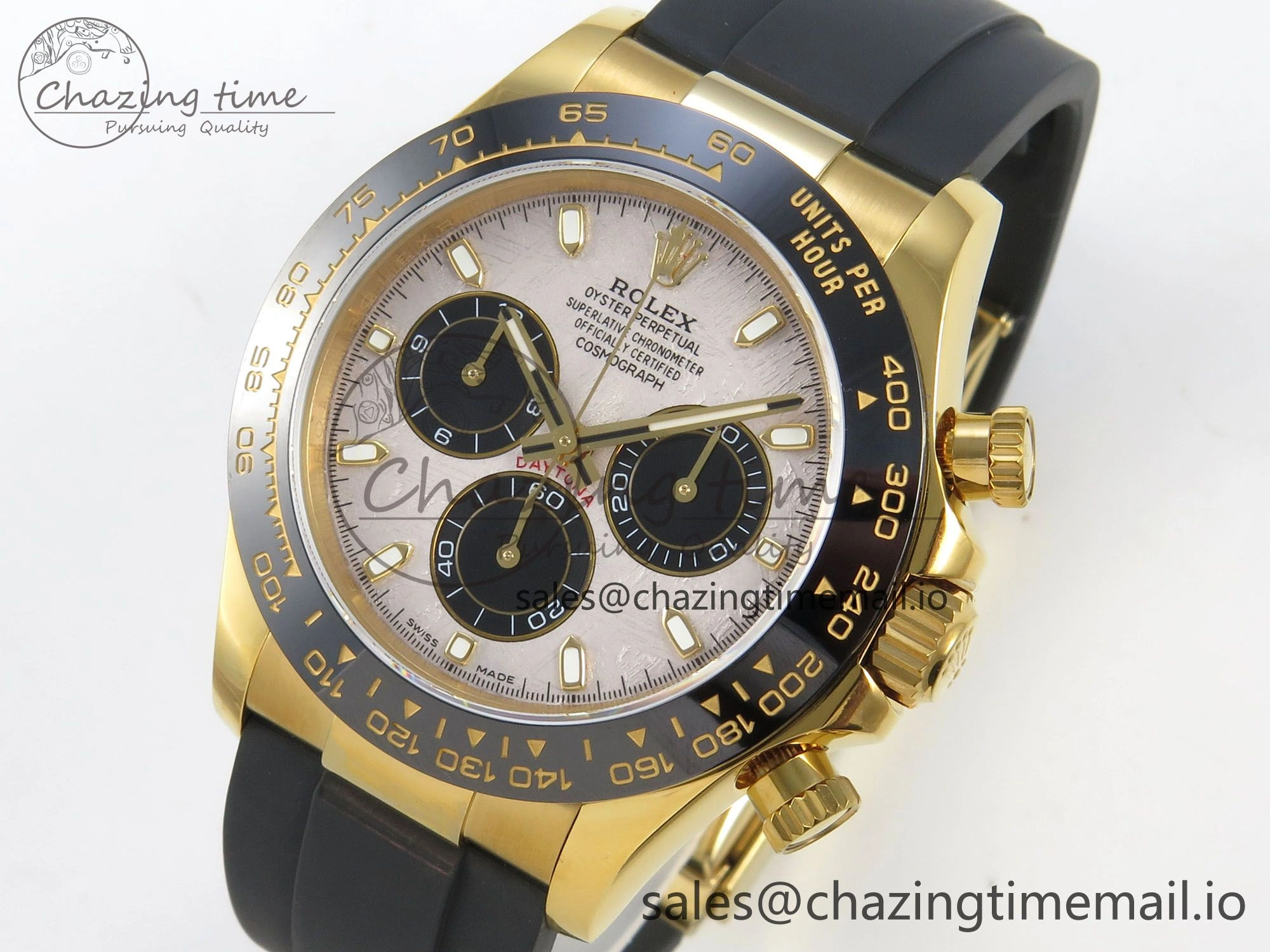 Classic Daytona 116518 QF 1:1 Best Edition Meteorite Dial on Oysterflex Strap SH4130 V11（Gain Weight） 166