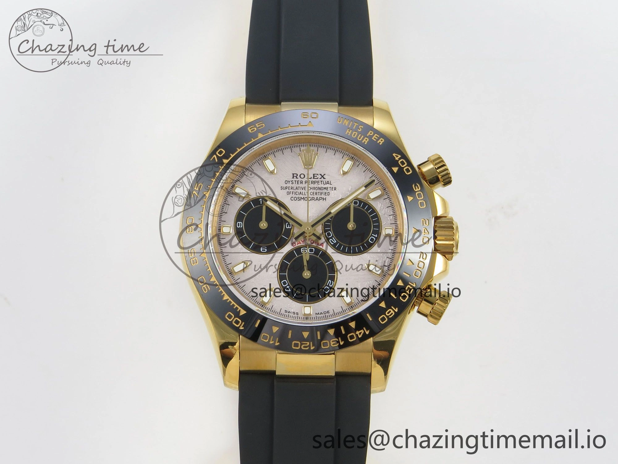 Classic Daytona 116518 QF 1:1 Best Edition Meteorite Dial on Oysterflex Strap SH4130 V11（Gain Weight） 166