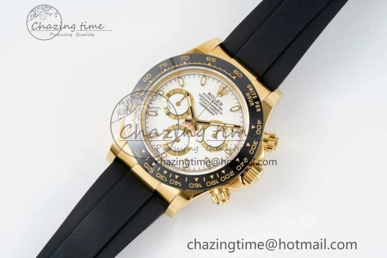 MultiPurpose Daytona 116518 QF 1:1 Best Edition White Dial on Oysterflex Rubber Strap SA 2270