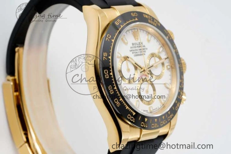 MultiPurpose Daytona 116518 QF 1:1 Best Edition White Dial on Oysterflex Rubber Strap SA 2270