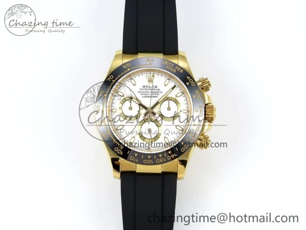 Daytona 116518 QF 1:1 Best Edition White Dial on Oysterflex Strap SH4130 V3 (Gain Weight) Minimalist 1686