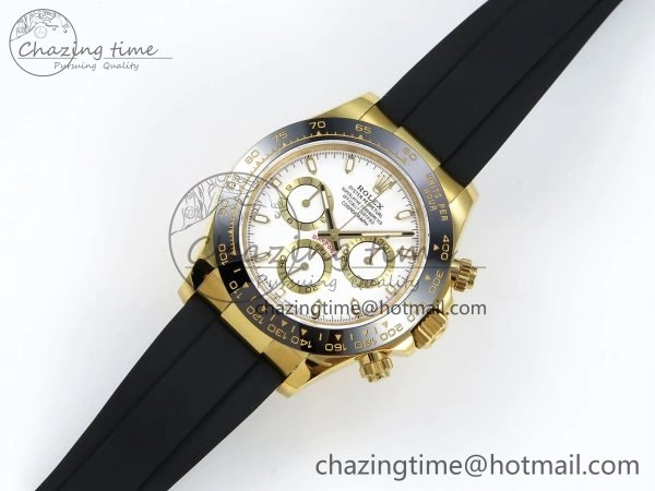 Daytona 116518 QF 1:1 Best Edition White Dial on Oysterflex Strap SH4130 V3 (Gain Weight) Minimalist 1686