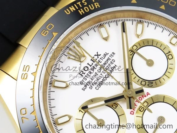 Daytona 116518 QF 1:1 Best Edition White Dial on Oysterflex Strap SH4130 V3 (Gain Weight) Minimalist 1686