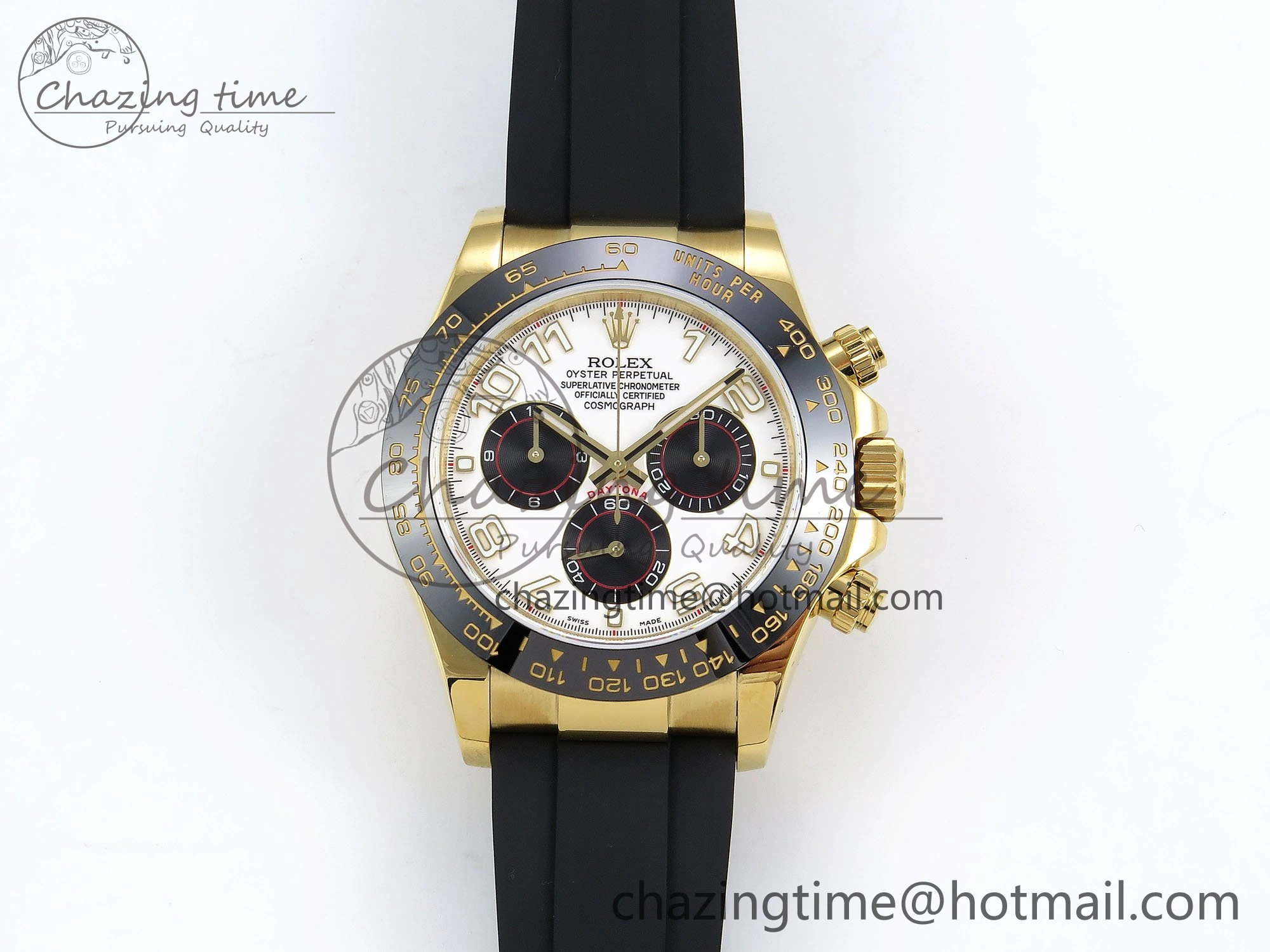 MultiPurpose Daytona 116518 QF 1:1 Best Edition White Black Numeral Dial on Oysterflex Strap SH4130 V3 (Gain Weight) 1622