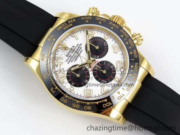 MultiPurpose Daytona 116518 QF 1:1 Best Edition White Black Numeral Dial on Oysterflex Strap SH4130 V3 (Gain Weight) 1622