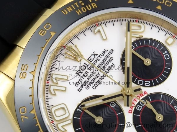 MultiPurpose Daytona 116518 QF 1:1 Best Edition White Black Numeral Dial on Oysterflex Strap SH4130 V3 (Gain Weight) 1622