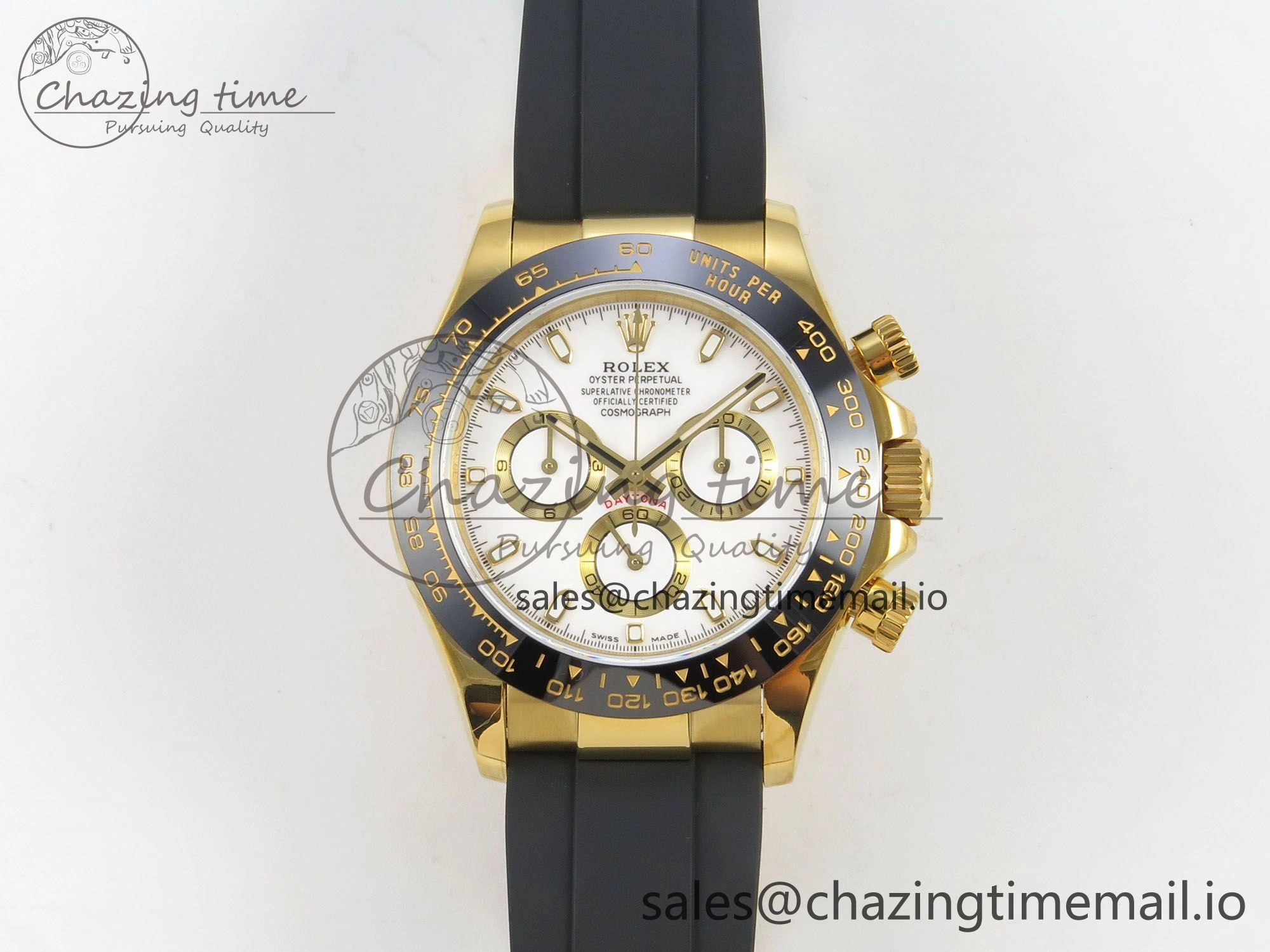 Daytona 116518 QF 1:1 Best Edition White YG Dial on Oysterflex Strap SH4130 V11（Gain Weight） NewStyle 168