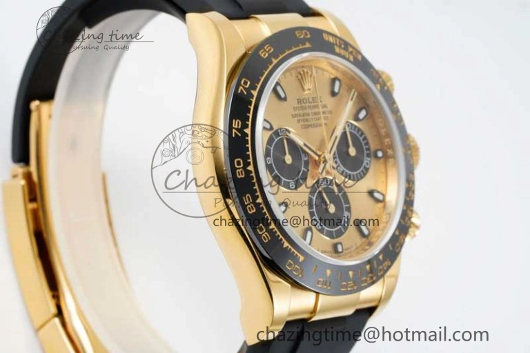Daytona 116518 QF 1:1 Best Edition YG Dial on Oysterflex Rubber Strap SA Durable 2279