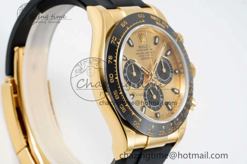 Daytona 116518 QF 1:1 Best Edition YG Dial on Oysterflex Rubber Strap SA Durable 2279